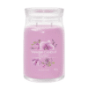 Yankee Candle doftljus Wild Orchid i lila glasbehållare.