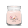 Rosa doftljus i glasburk med strandmotiv, Yankee Candle Pink Sands.
