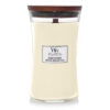 WoodWick-ljus Island Coconut med trälock.