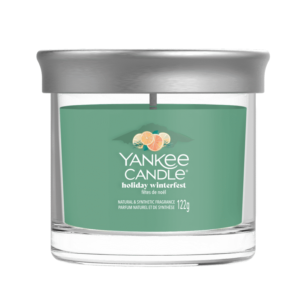 Yankee Candle Holiday Winterfest i glasburk, fräsch vinterdoft.