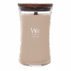 WoodWick doftljus Patchouli Crème med trälock.